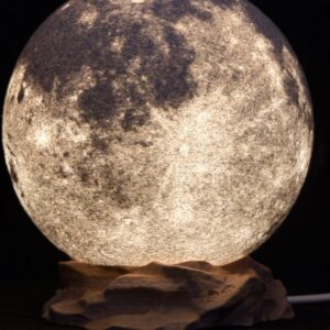 lampa 3d „księżyc 20 cm” – lampka nocna led | druk 3d