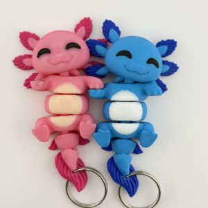 Brelok Axolotl z magnesami | dla pary / przyjaciół