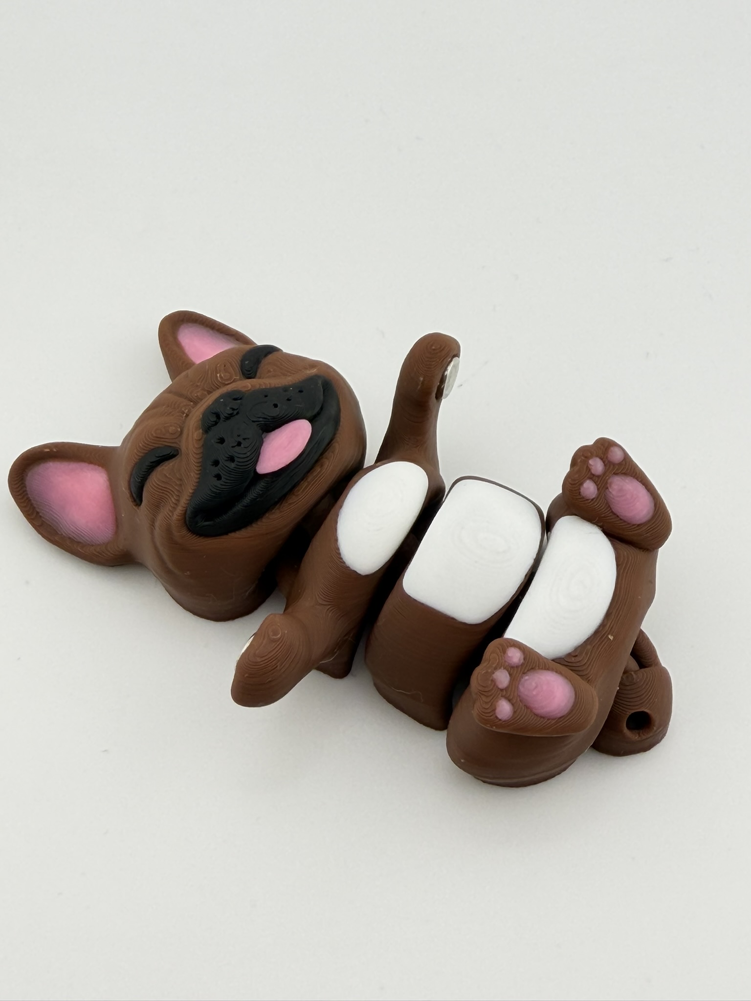 Brelok Buldog Francuski 3D z magnesami | dla pary / przyjaciół - obrazek 5