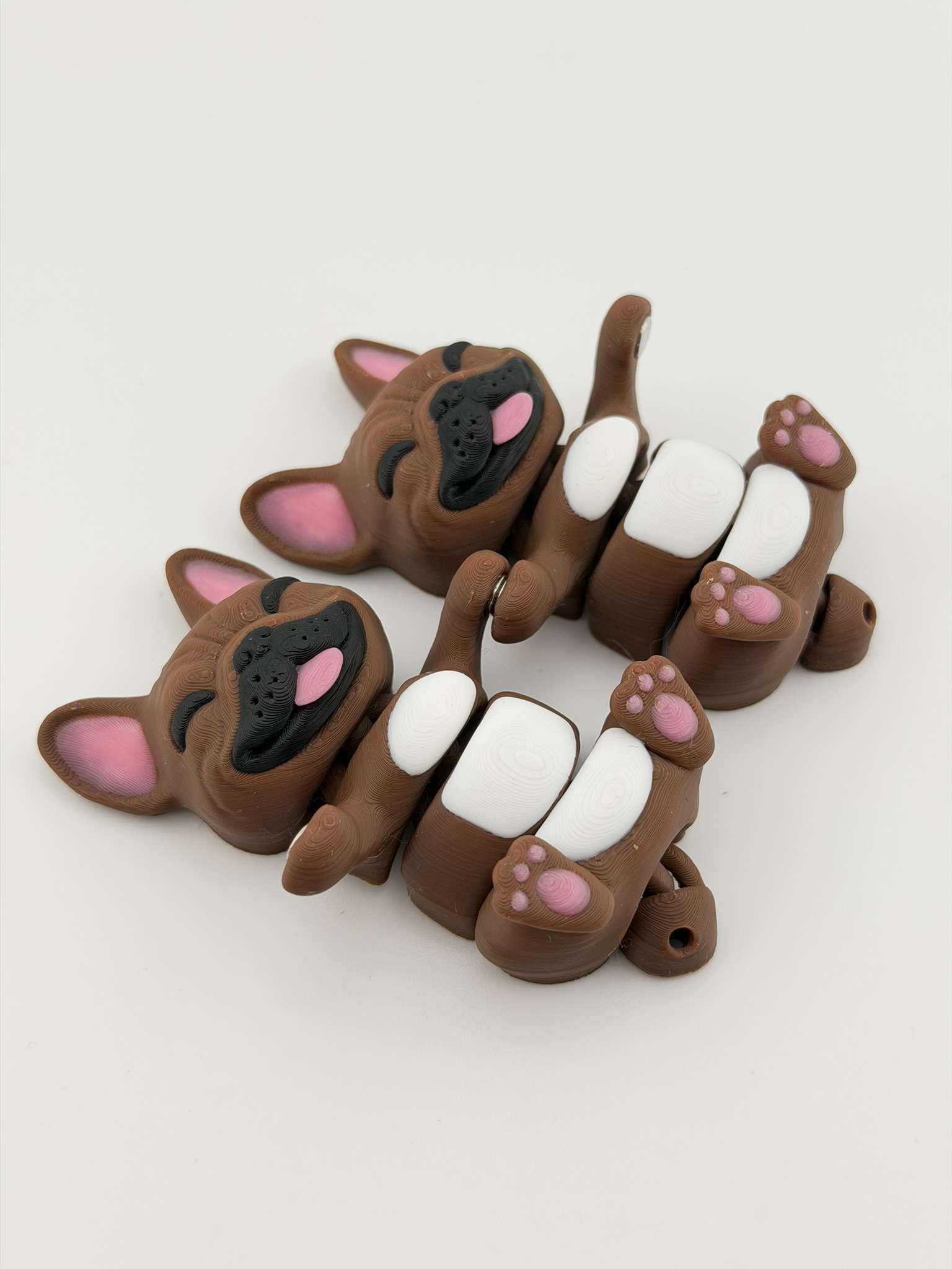 Brelok Buldog Francuski 3D z magnesami | dla pary / przyjaciół - obrazek 6