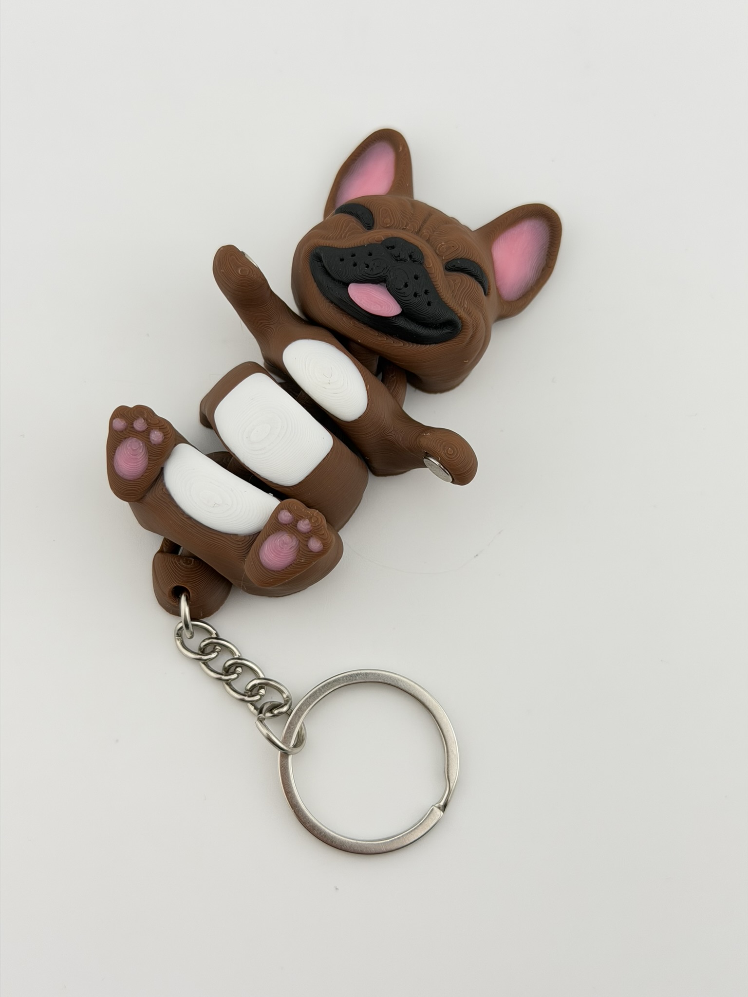 Brelok Buldog Francuski 3D z magnesami | dla pary / przyjaciół - obrazek 3