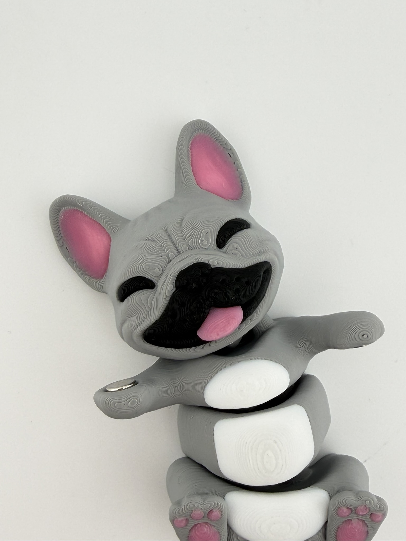 Brelok Buldog Francuski 3D z magnesami | dla pary / przyjaciół - obrazek 8