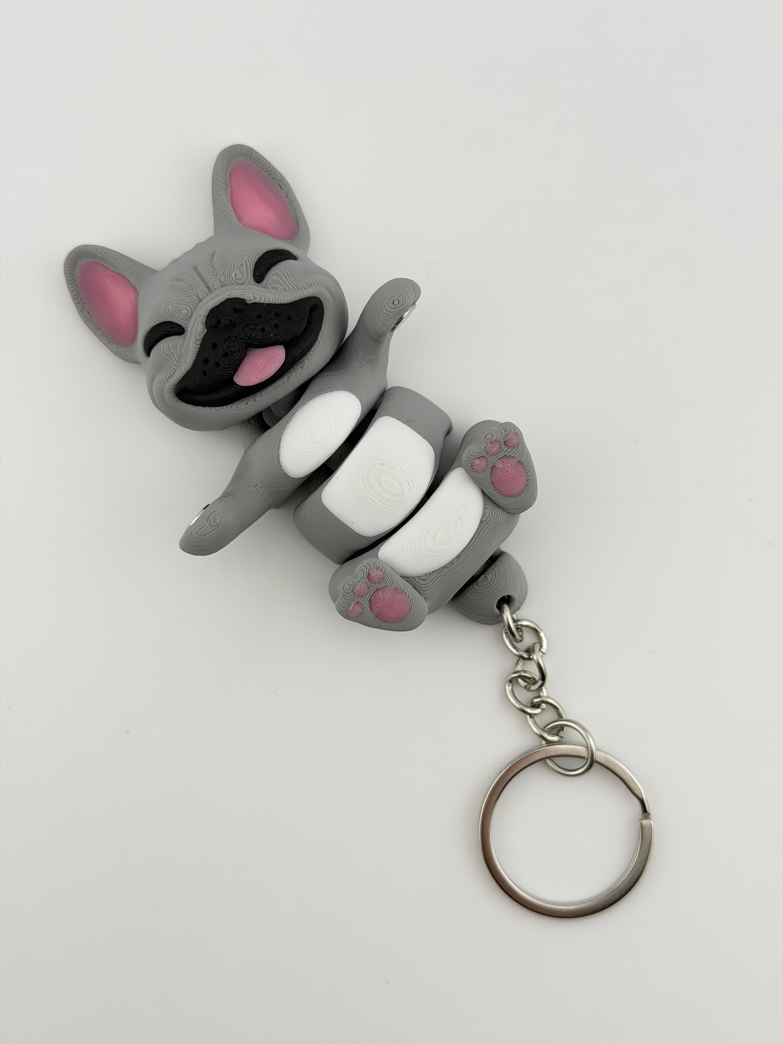 Brelok Buldog Francuski 3D z magnesami | dla pary / przyjaciół - obrazek 2