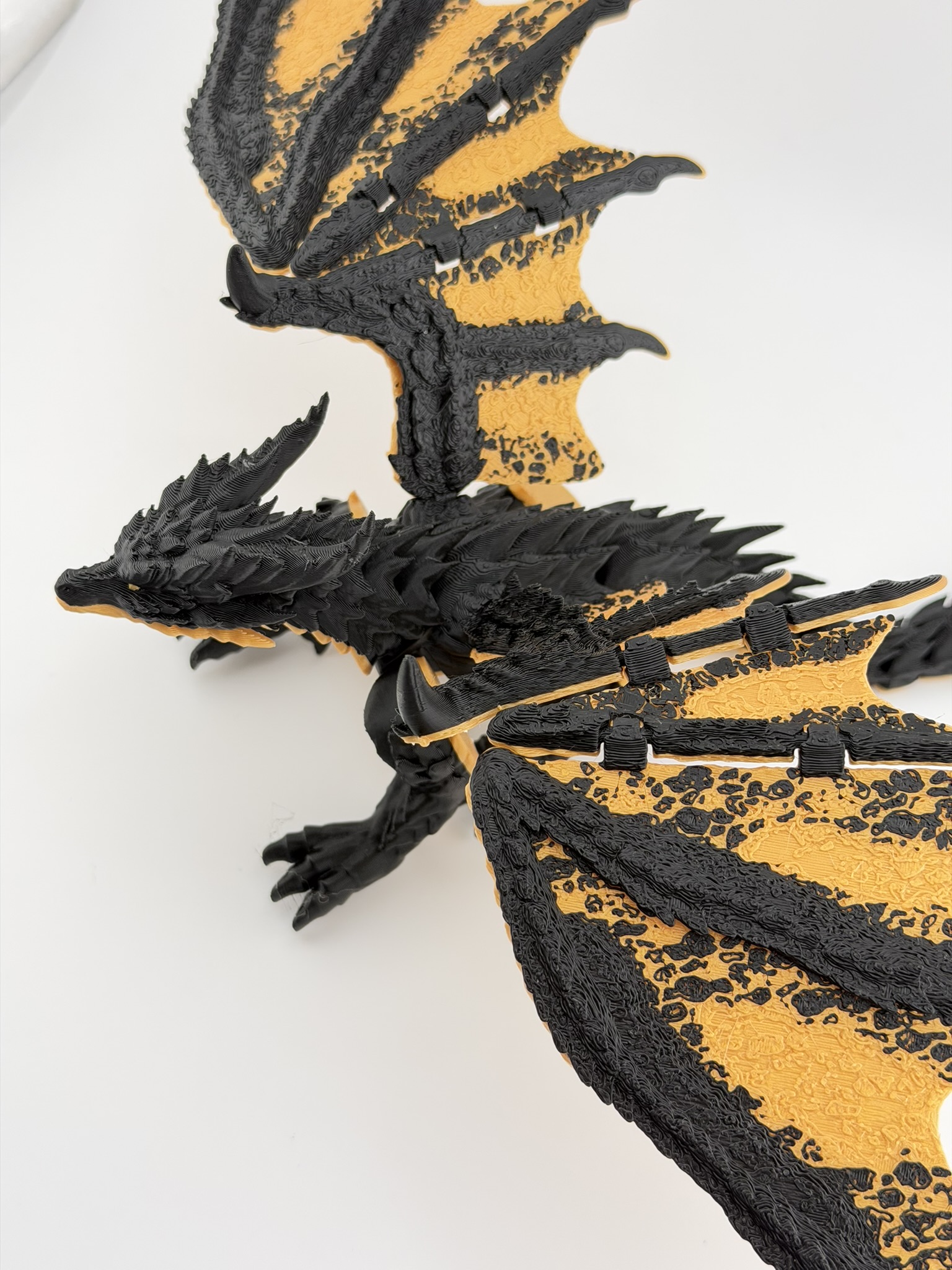 Smok "Noctyros Ignivar – Czarny Smok Ognia" 3D - obrazek 3