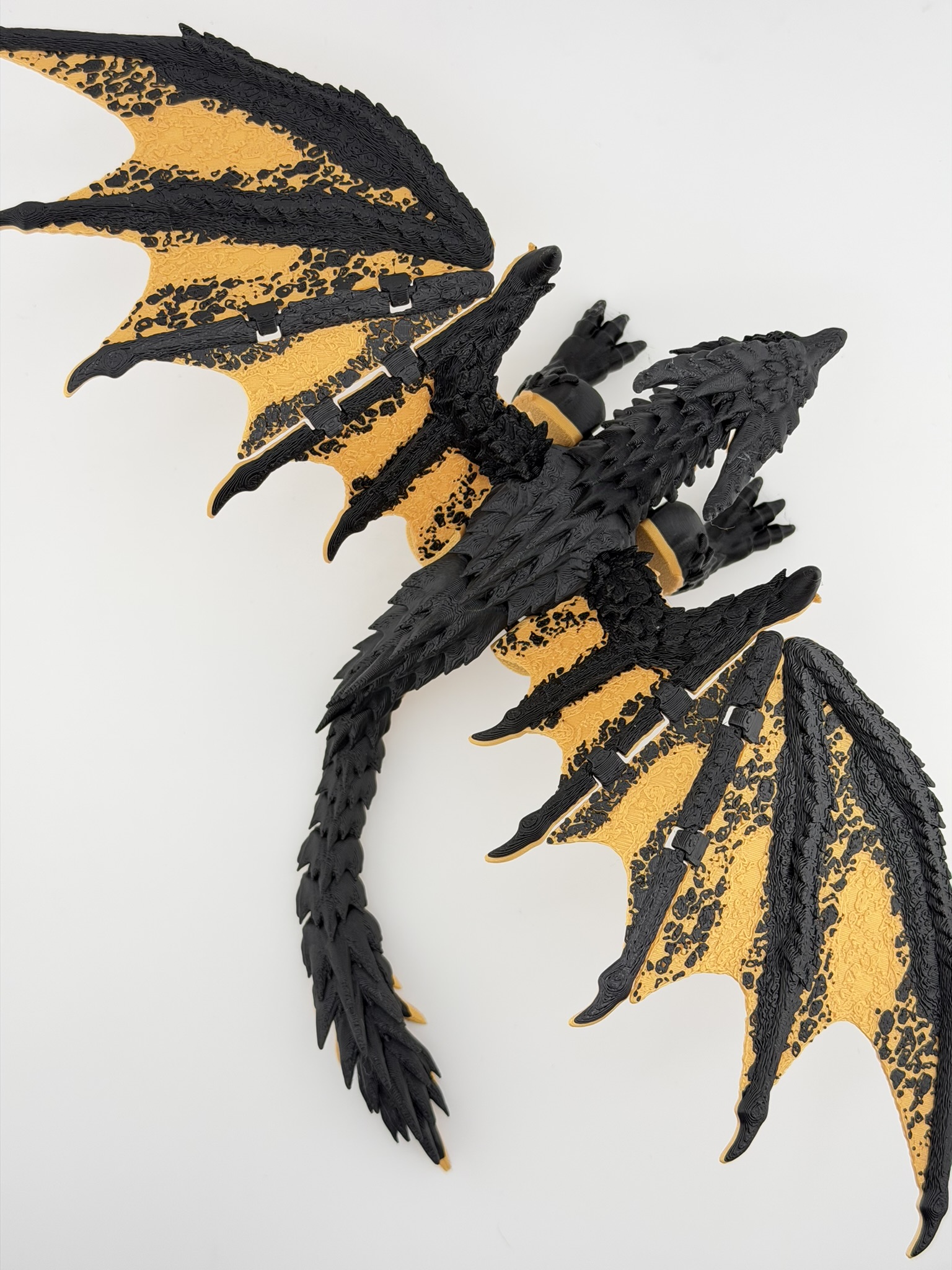 Smok "Noctyros Ignivar – Czarny Smok Ognia" 3D