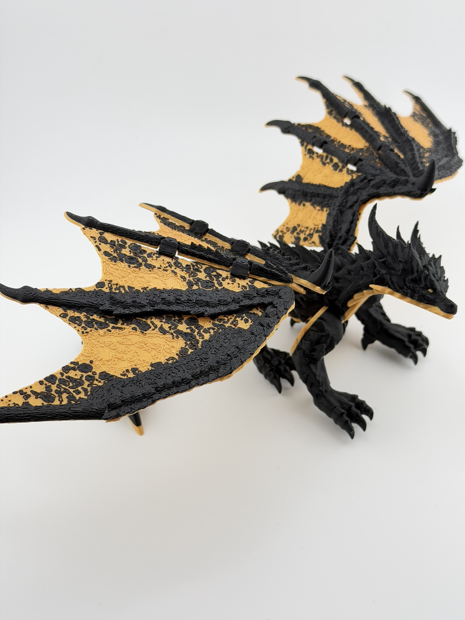 Smok "Noctyros Ignivar – Czarny Smok Ognia" 3D - obrazek 10