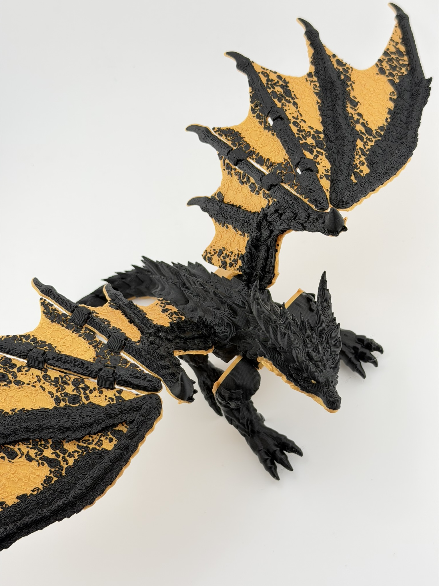 Smok "Noctyros Ignivar – Czarny Smok Ognia" 3D - obrazek 11