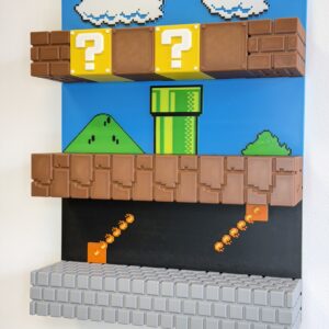 Półka na figurki Super Mario Galaxy 3D | McDonald's| 12 figurek