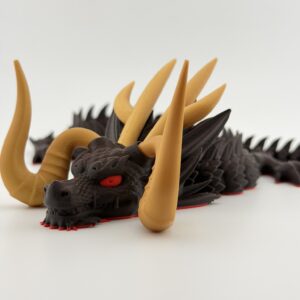 Smok "Dracoryx Dominus – Rogaty Władca Cieni" 3D