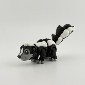 Brelok 3D Skunks RUCHOMY | Śmieszny brelok | Figurka 3D prezent